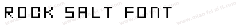 rock salt font字体转换